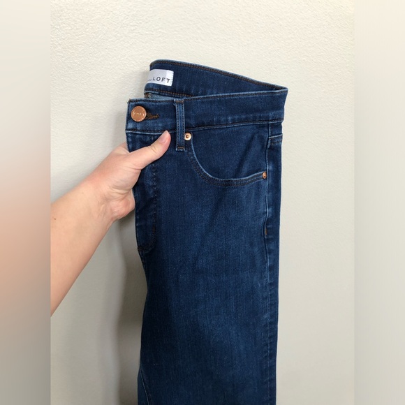 LOFT Women’s 29/8 Rivete High Waist Slim Flare Leg Medium Wash 5-Pocket Jeans - Picture 12 of 13
